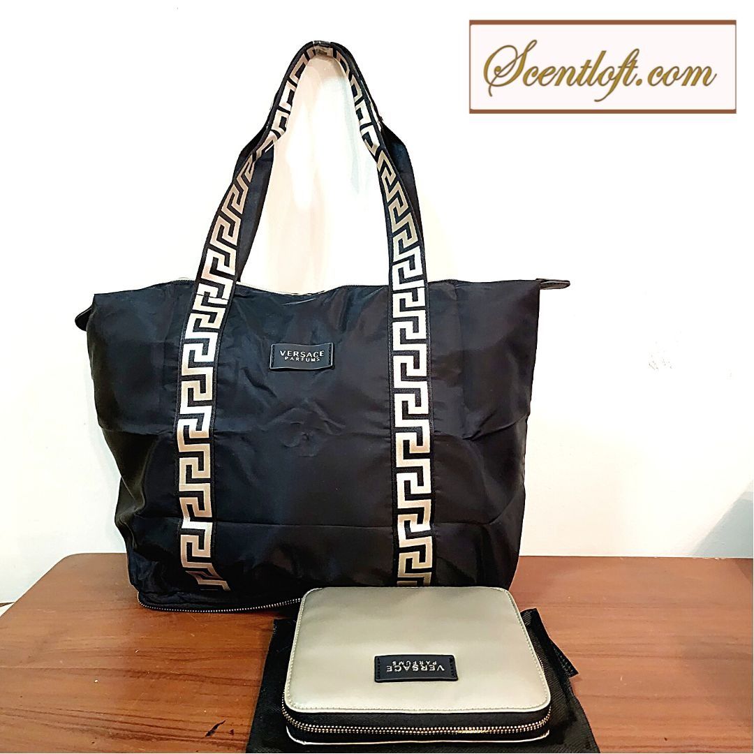 VERSACE Foldable Tote Bag for Women 4 discount with purchase Free Delivery