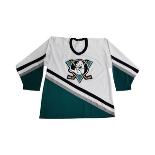 Super Rare Vintage 90s CCM Anaheim Mighty Ducks Animated Series Jersey  Youth XL