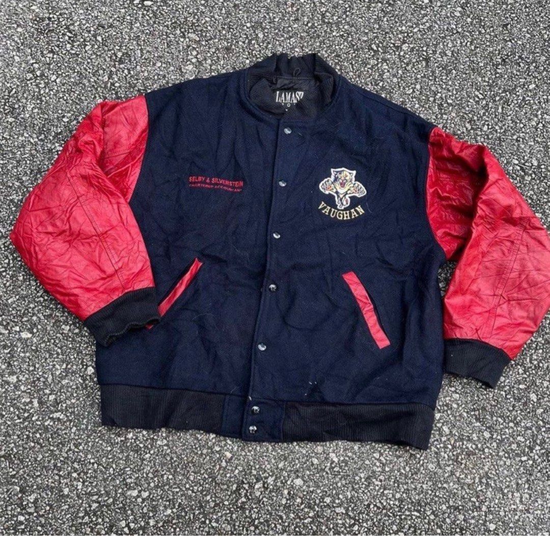 All leather varsity jacket hot sale
