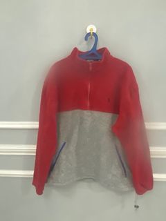VINTAGE POLO RALPH LAUREN FLEECE PULLOVER COLORBLOCK