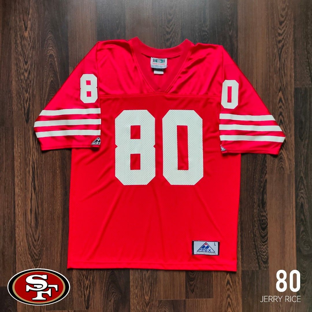 JERRY RICE SAN FRANCISCO 49ERS JERSEY REEBOK PREMEIR SEWN THROWBACKS MEN XL