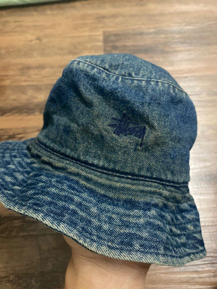 Stussy bucket on sale hat blue
