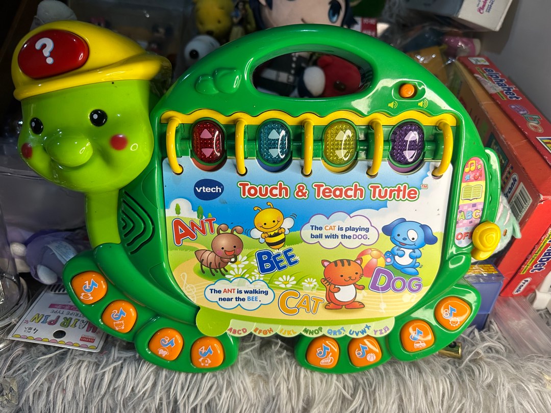 Vtech touch and teach turtle hobbies toys toys games on carousell