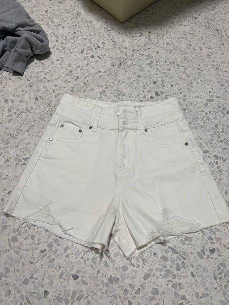 White denim shop bermuda shorts