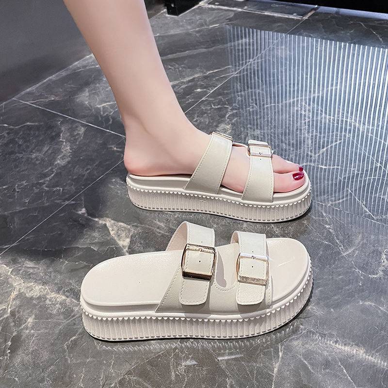 White foam platform best sale sandals
