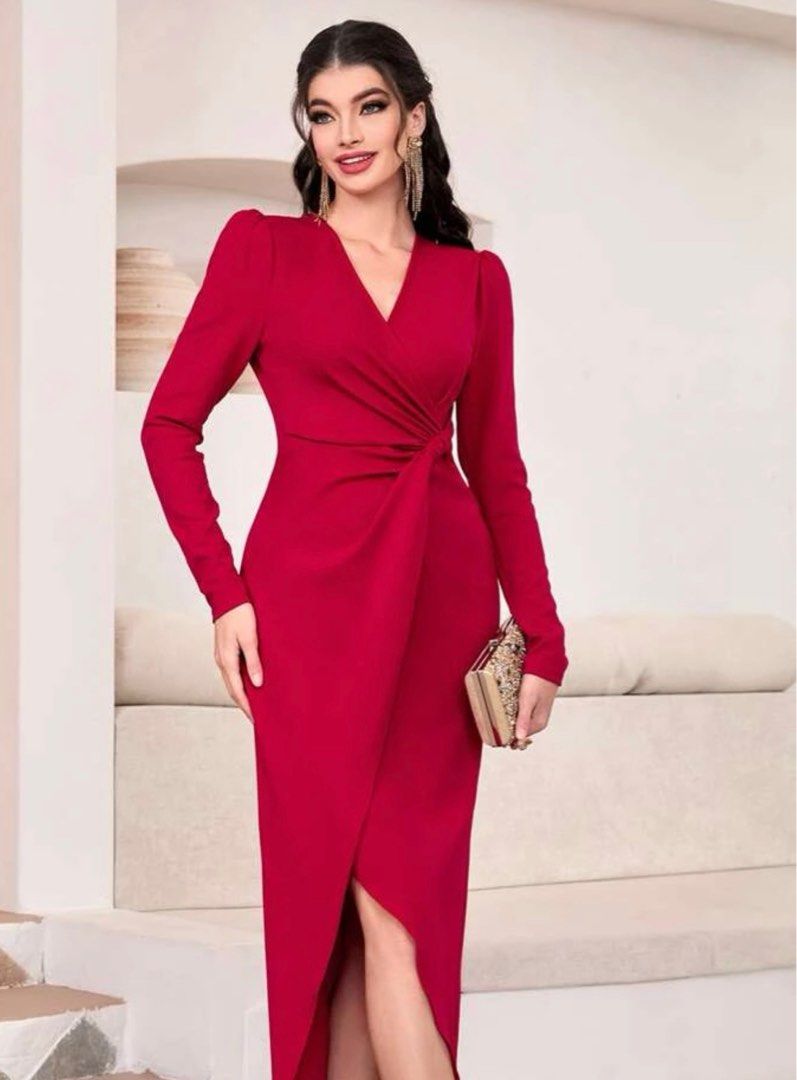 Red sheath discount cocktail dress