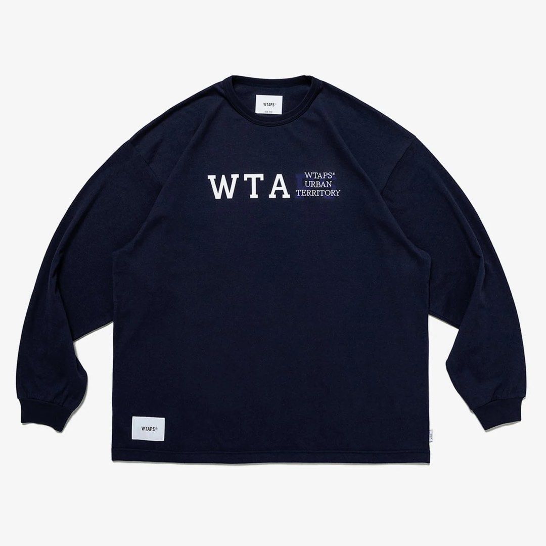 WTAPS DESIGN 01 / LS / COTTON. COLLEGE, 男裝, 上身及套裝, T-shirt