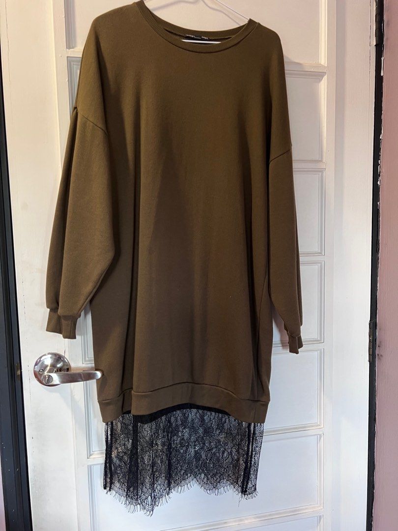 Zara sales sweatshirt dress
