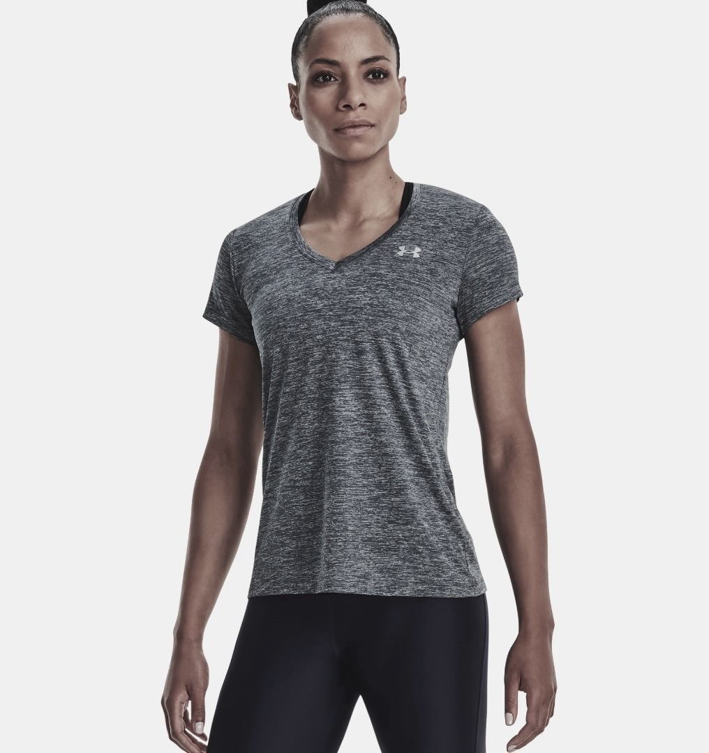 100 AUTH UNDER ARMOUR QUICK DRY TECH V NECK SHIRT Women s Fashion