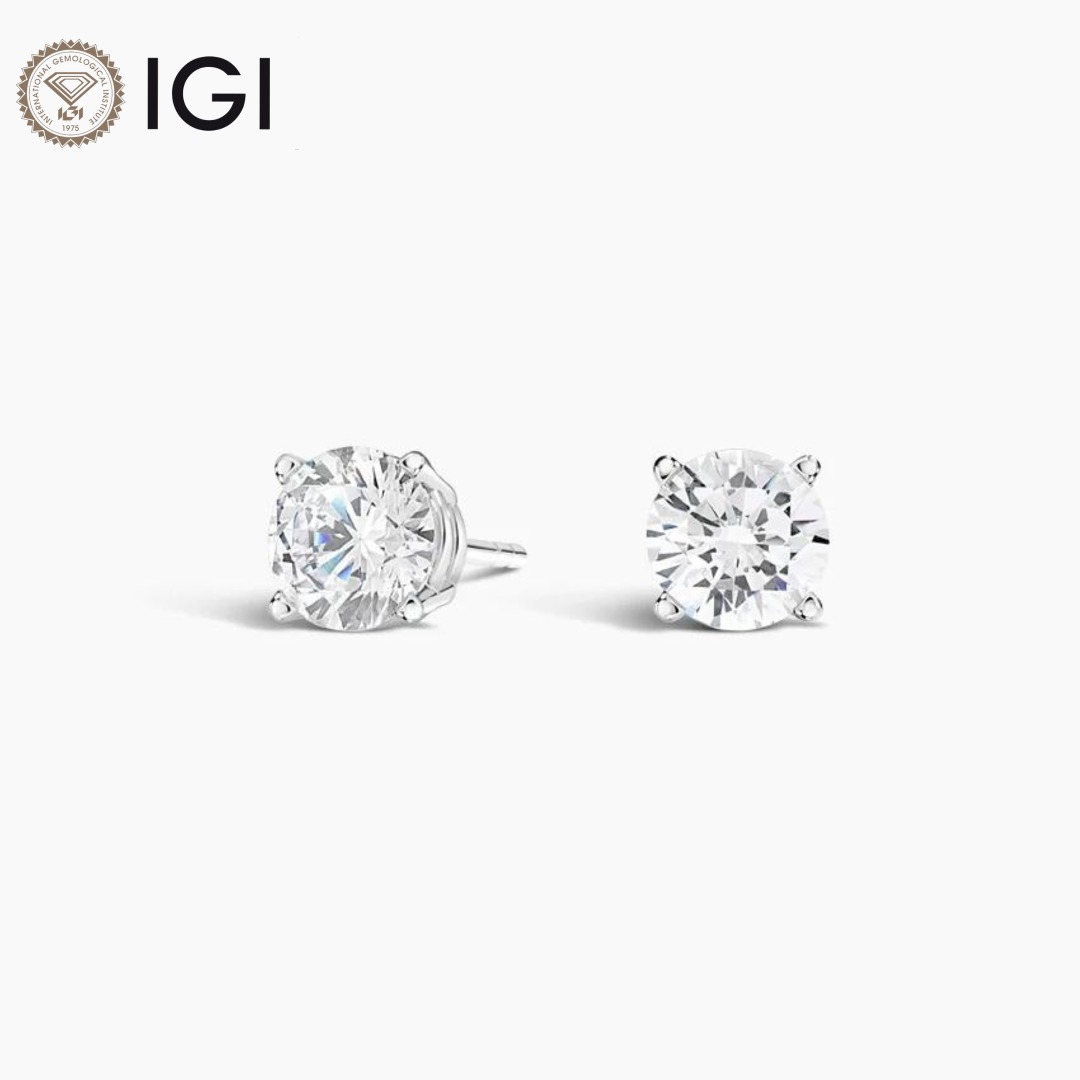 Nice diamond sales stud earrings