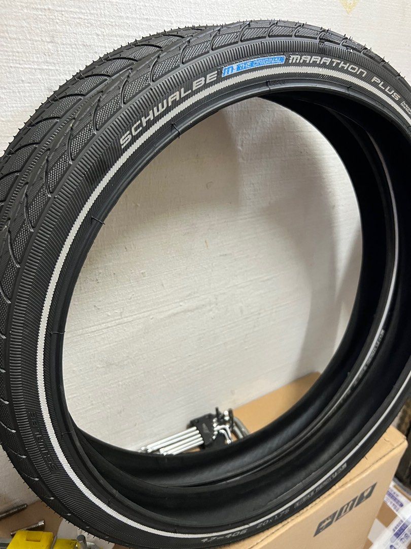 Schwalbe marathon plus 20 inch 406 tire clearance
