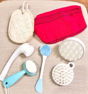 7件組🛁洗臉刷洗頭刷絲瓜刷韓國🇰🇷全新搓澡巾