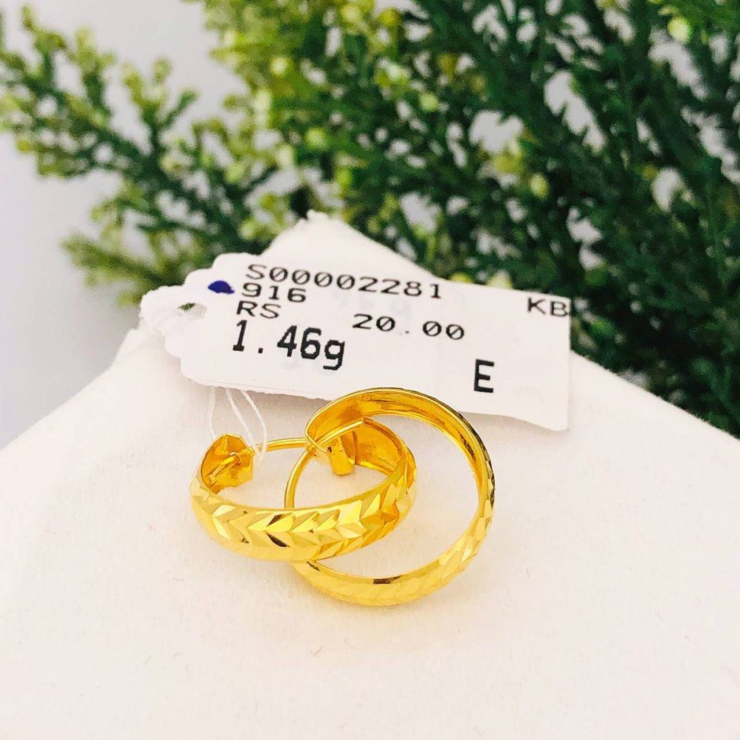Gold bauti sales earring