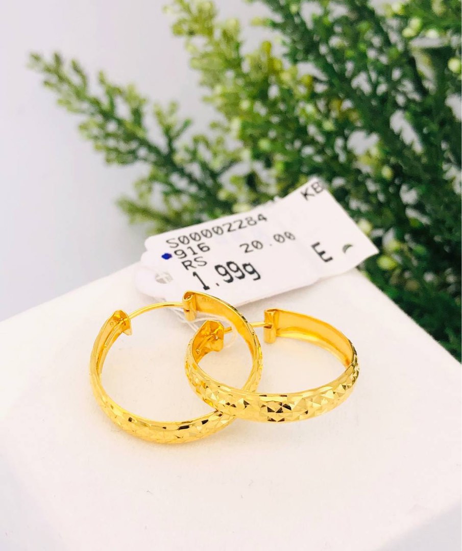 916 Gold Earring Bulat Women s Fashion Jewelry Organisers