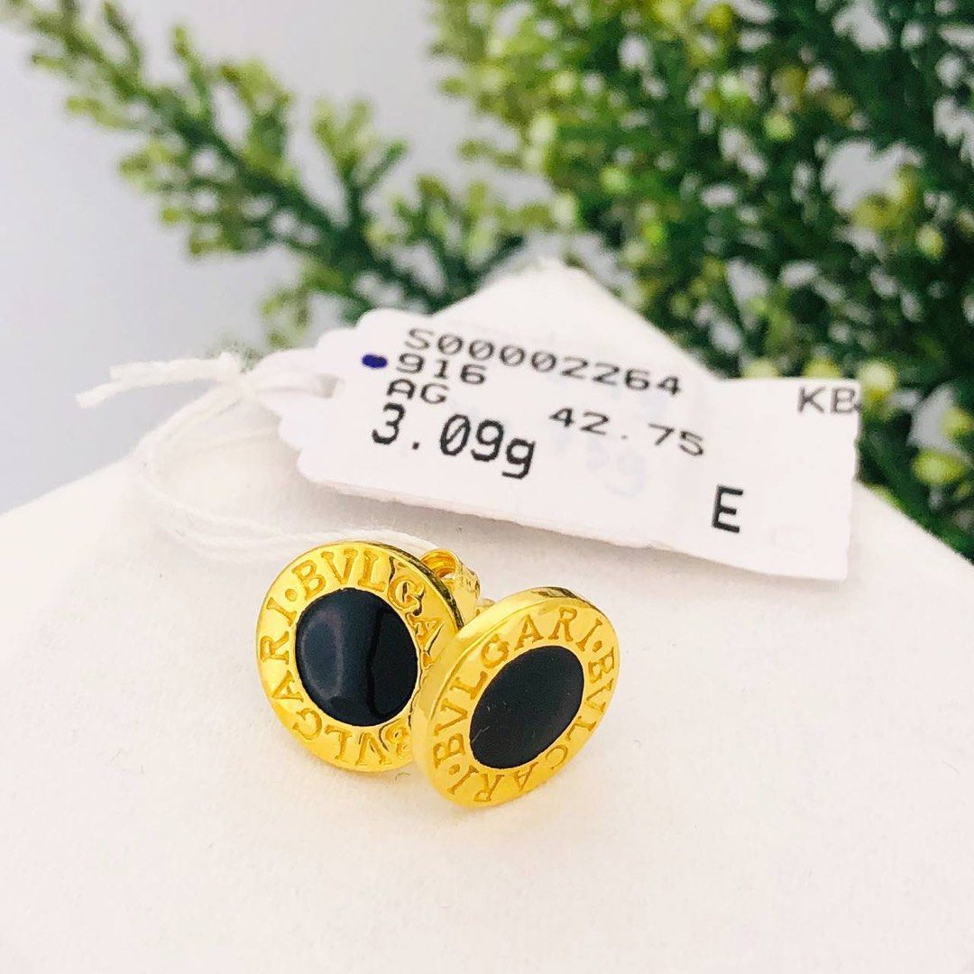Bvlgari earrings black outlet