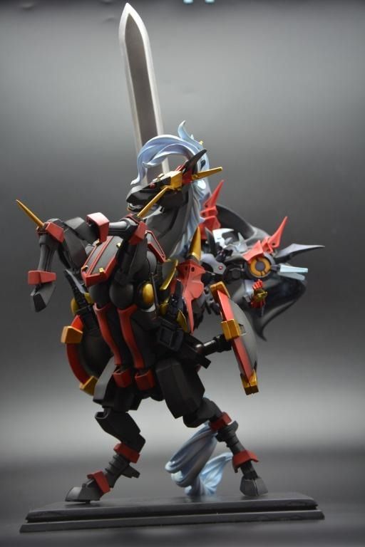 刃馬一体龍卷斬艦刀手辦模型未上色白件刃馬一體, 興趣及遊戲, 玩具