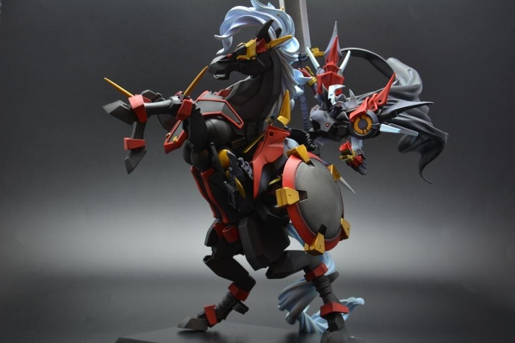 刃馬一体龍卷斬艦刀手辦模型未上色白件刃馬一體, 興趣及遊戲, 玩具