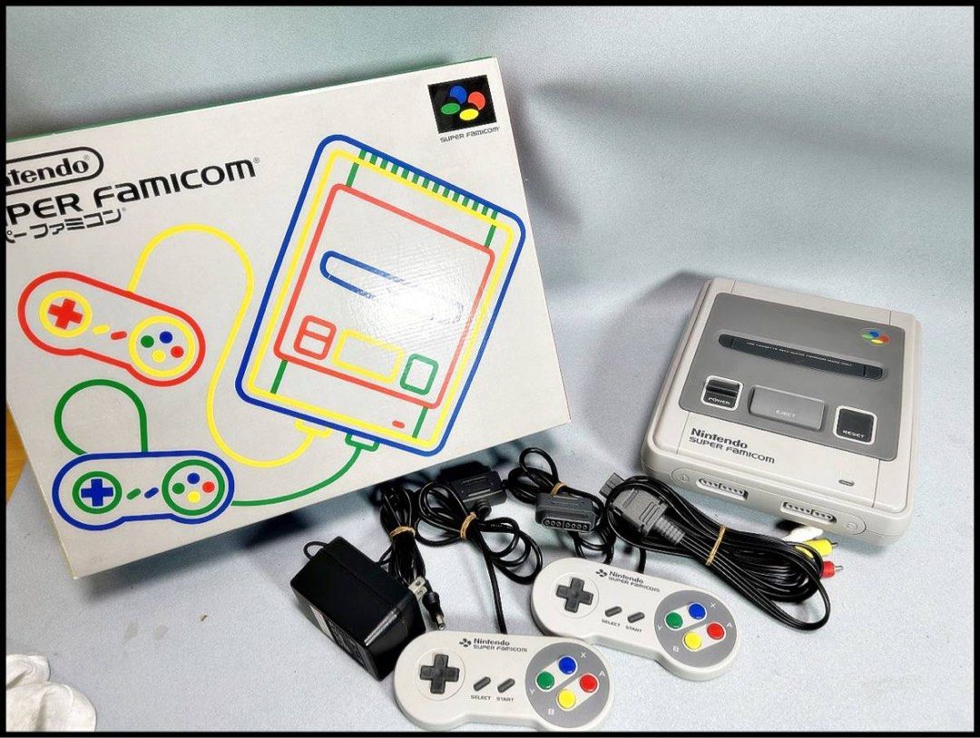 中古日版任天堂超級任天堂sfc 超任主機Nintendo SHVC-001 snes, 電子