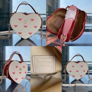Coach Bags | Coach Heart Crossbody Colorblock | Color: Pink/Red | Size: Os | Fitfilipina's Closet