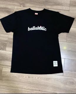 Ballaholic Logo Tee Navy S, 男裝, 上身及套裝, T-shirt、恤衫、有領