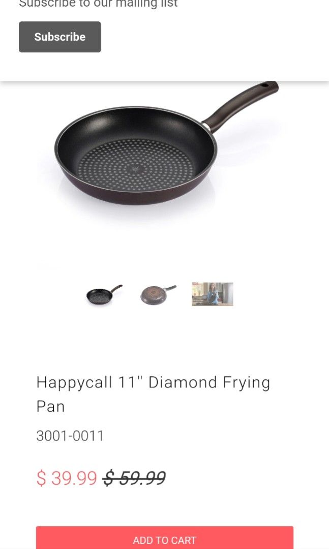 Happycall 11'' Diamond Frying Pan - Happycall USA