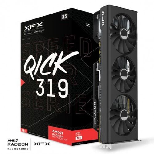 RX 7800XT XFX Speedster QICK 319 Radeon RX 7800 XT Core Edition RX 78TQICKF9 LOCAL 2 YEARS FROM TECH DYNAMIC AMD GPU AMD GRAPHIC CARD