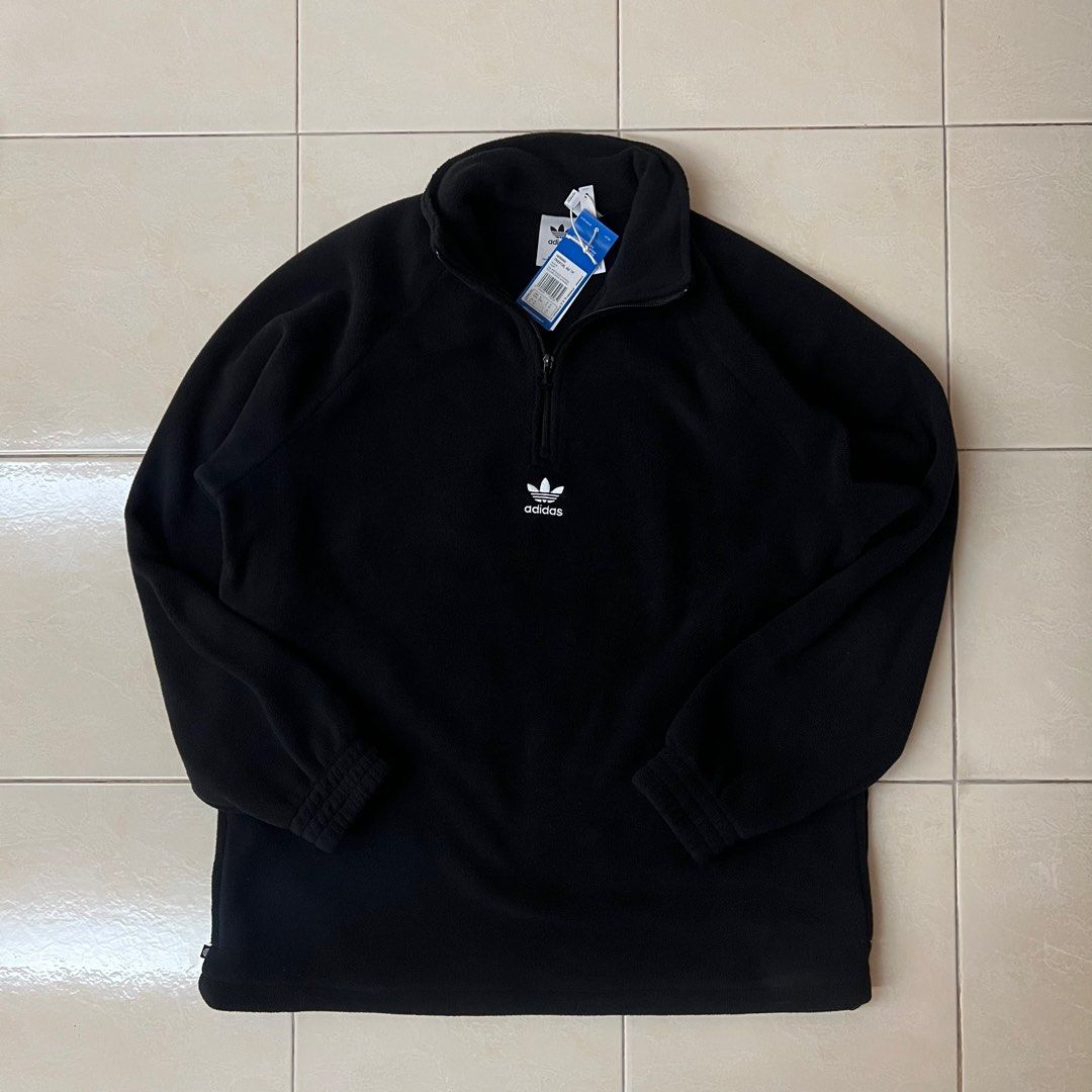 Adidas half hoodie on sale half flannel