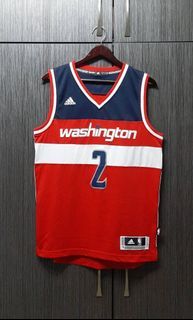 正品Adidas NBA Washington巫師 隊WALL沃爾2號球衣美版S/亞版M
