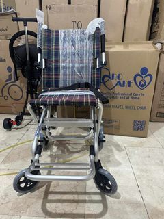 Aluminum compact travel wheelchair