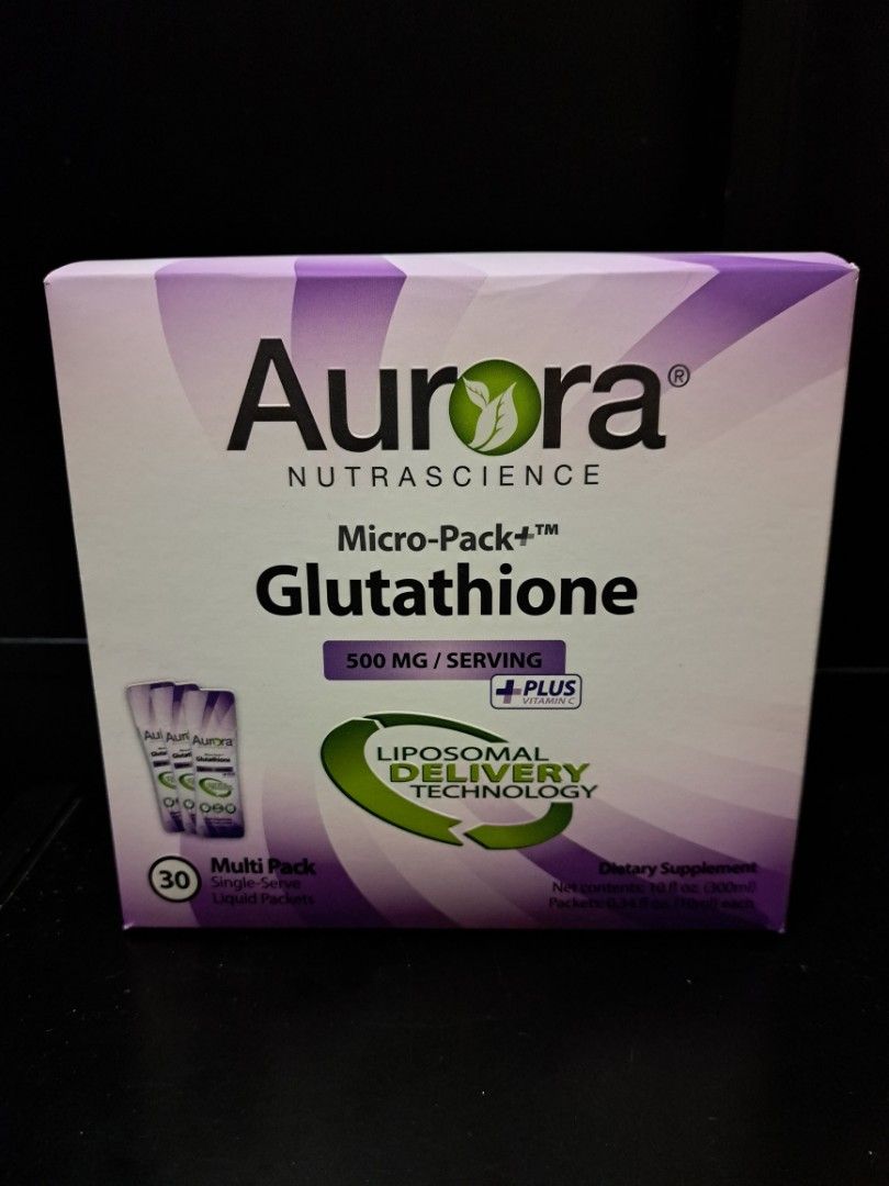 Aurora Nutrascience Micro-Pack+ 谷胱甘肽Glutathione 500 mg 30 包, 健康及營養食用品, 健康補充品, 健康補充品- 保健食品，飲料和補品- Carousell
