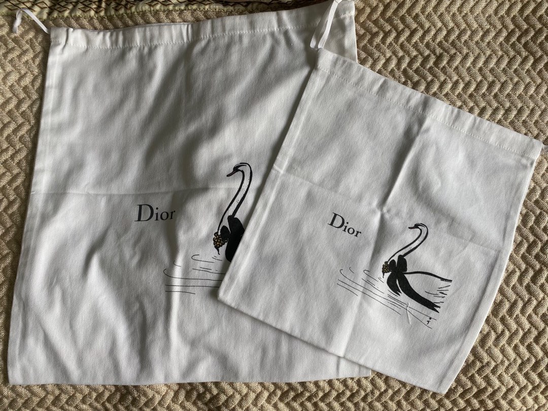 Dior swan dust bag hotsell