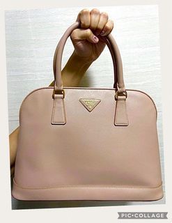 Prada 1BA863 Nero Saffiano Lux Leather Tote Bag