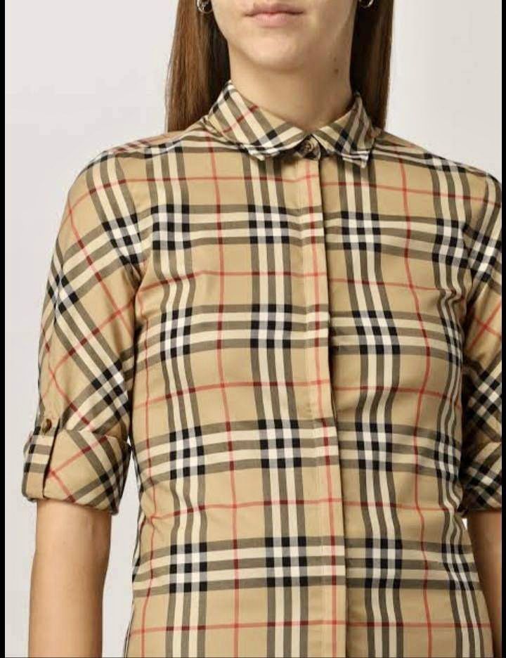 Burberry long outlet sleeve shirt womens