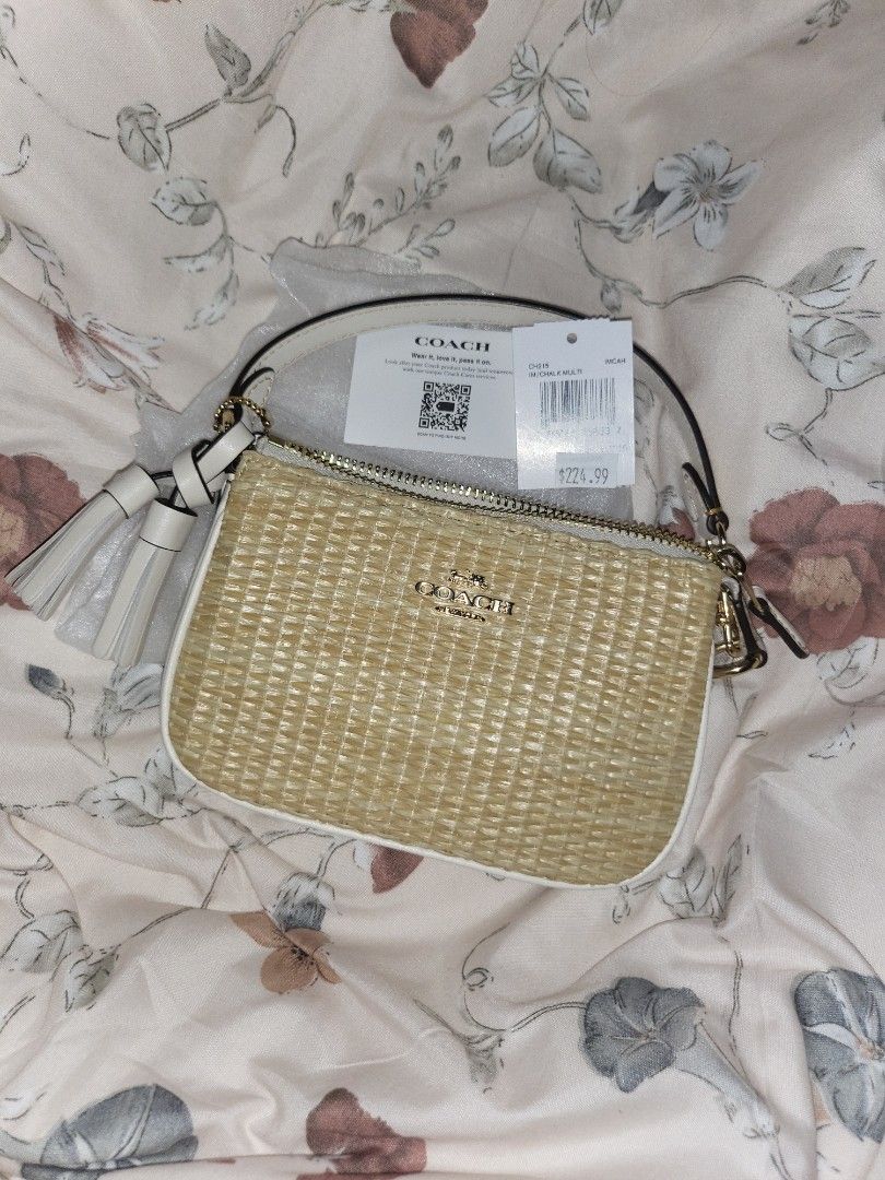 Coach Nolita 15 Straw Product Details Straw and smooth leather Two