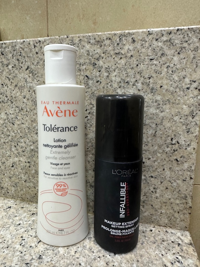 Avene Facial Wash x L’oreal Setting Spray (TAKE ALL), Beauty & Personal Care, Face, Face Care on