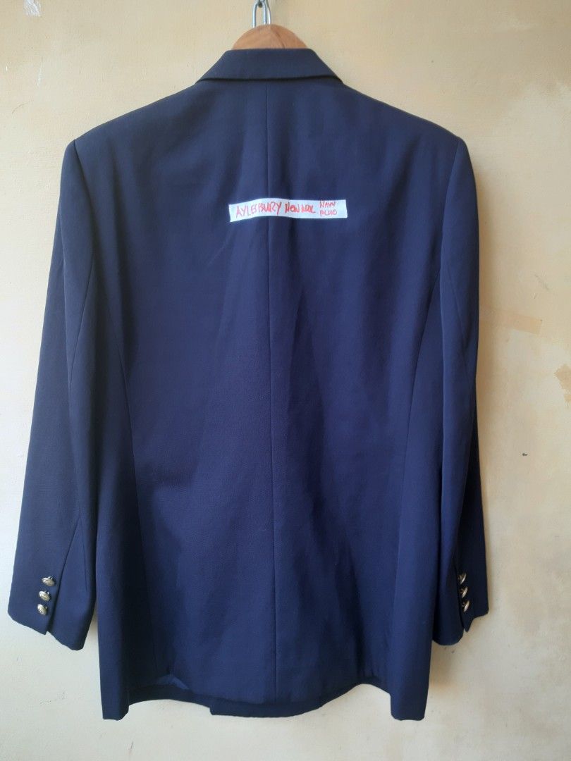 BOTANY500 Navy Blazer Tailored Jacket, Made in Canada, Men's Size L (approx.) wool navy blue type Vintage Second Hand main image 1