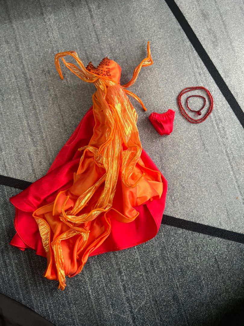 B169 Barbie Doll Essence of Nature Dancing Fire Clothing Set