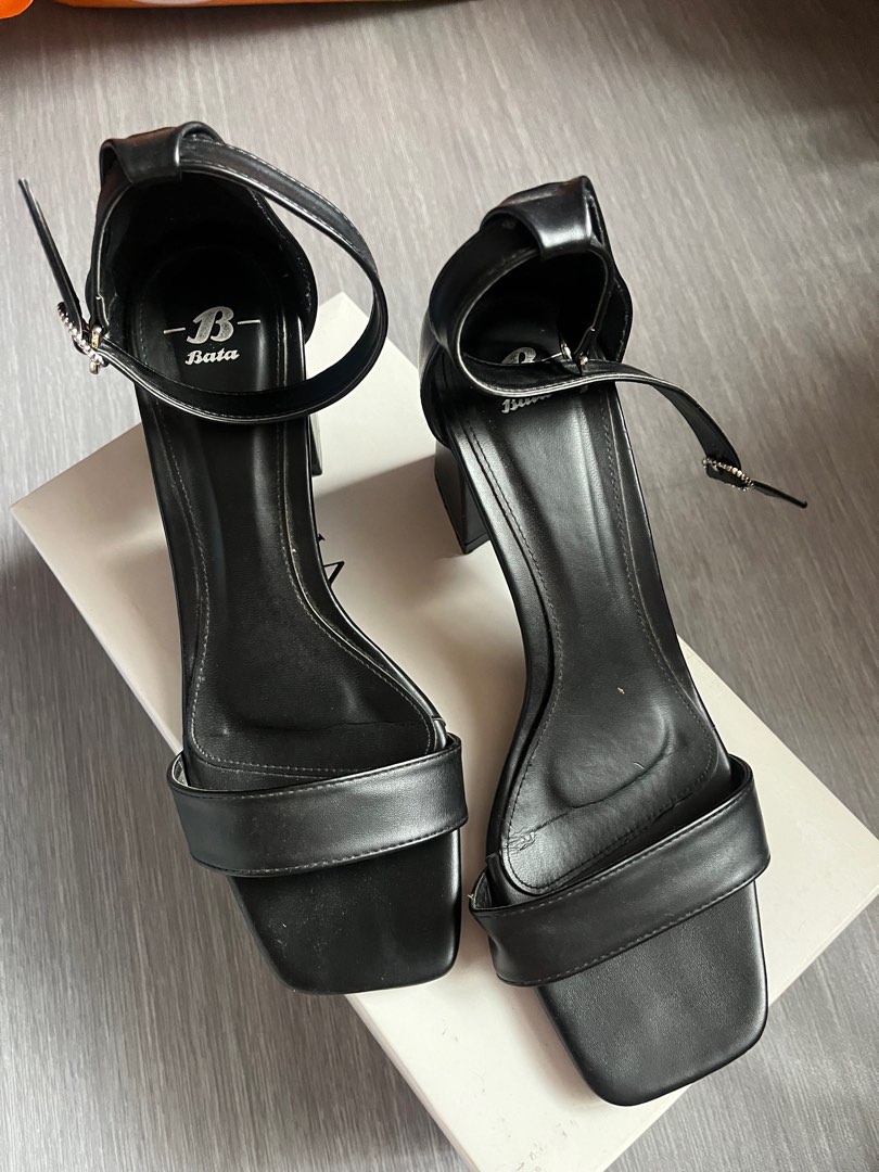 Bata black high heels