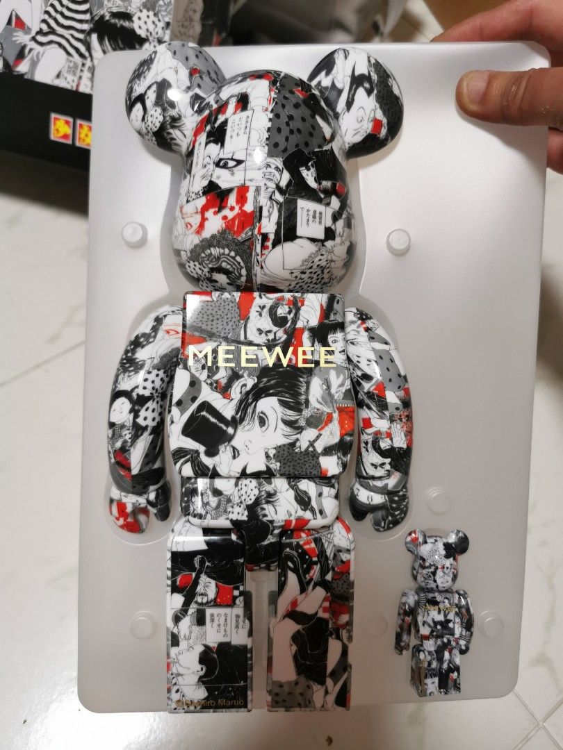 MEEWEE×Suehiro Maruo Shojo Tsubaki 100% and 400% Bearbrick (BE@RBRICK)