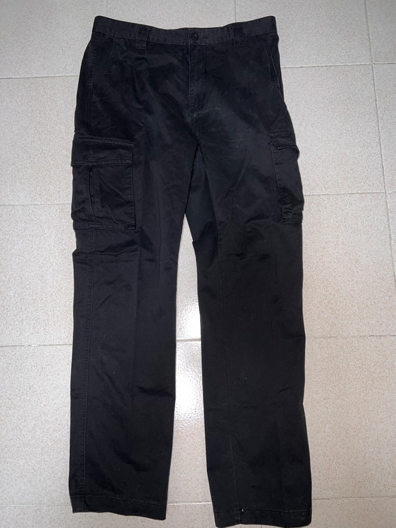 Mens black cargo work pants sale