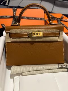 BNIB Kelly II Sellier Mini (20) Rouge Tomate GHW, Luxury, Bags & Wallets on  Carousell