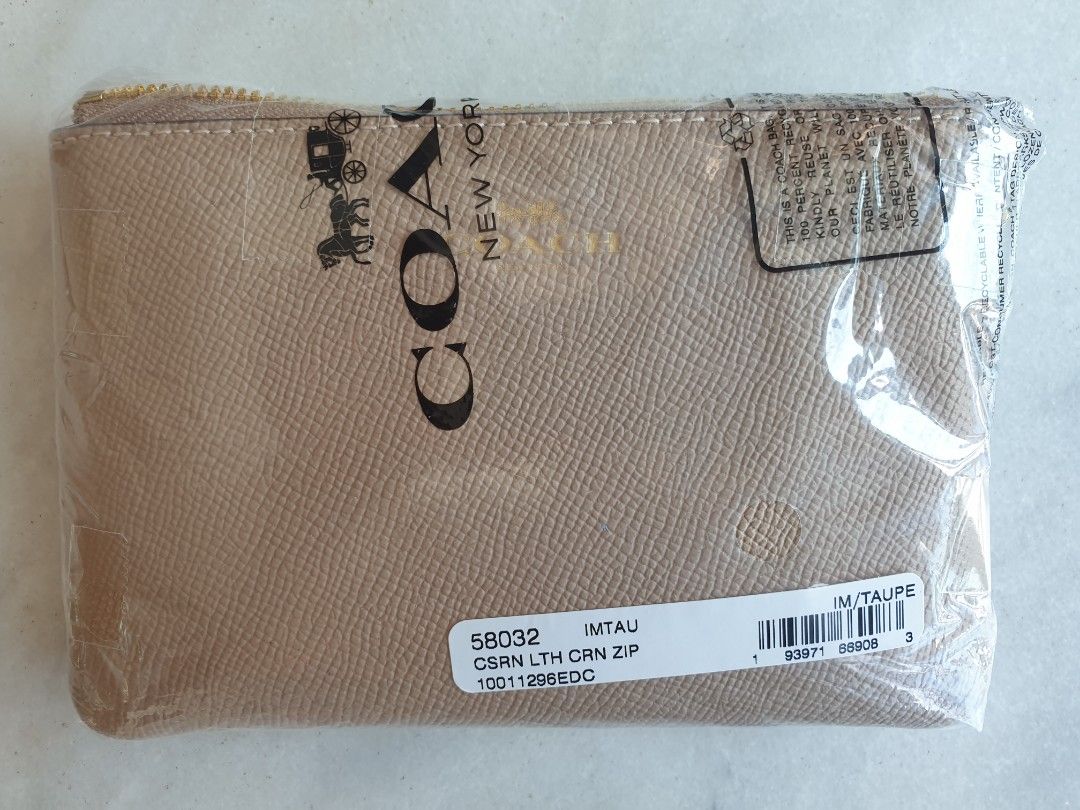 Coach csrn hotsell lth crn zip