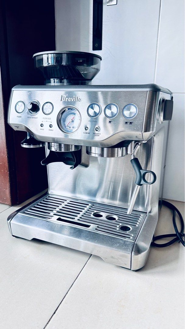 Breville BES870 Barista Express Coffee Machine with Grinder, TV & Home