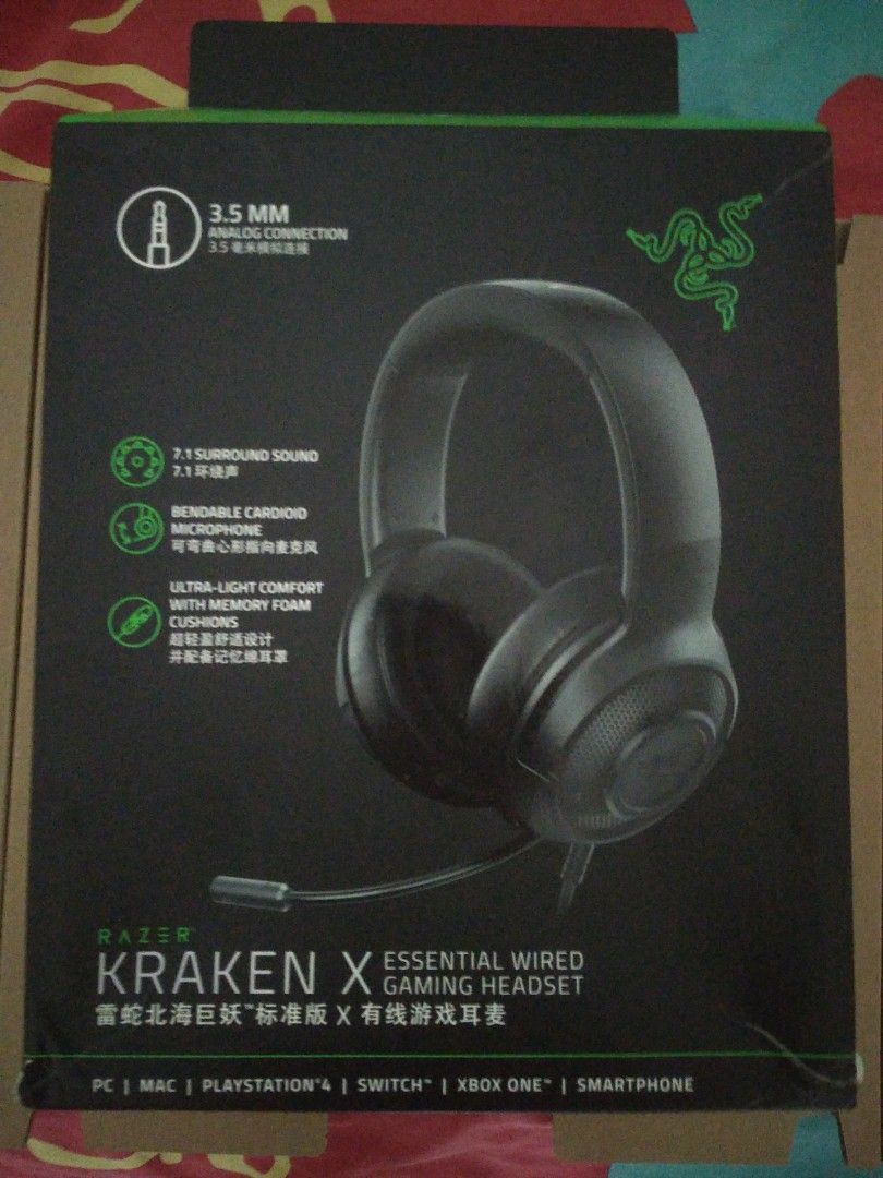 Broken Razer Kraken X Audio Headphones Headsets on Carousell