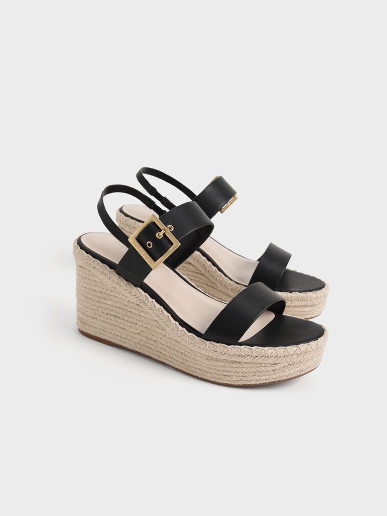 All black espadrille hotsell sandals