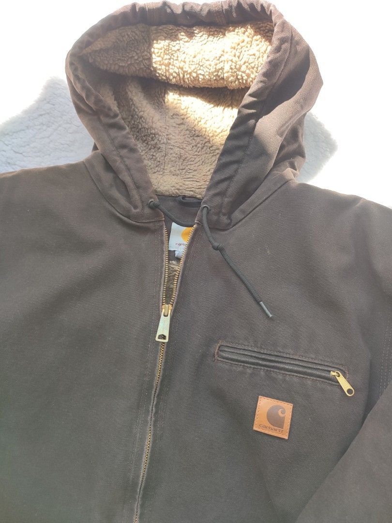 CARHARTT SANDSTONE SIERRA MENS JACKET SIZE XL TALL DARK BROWN