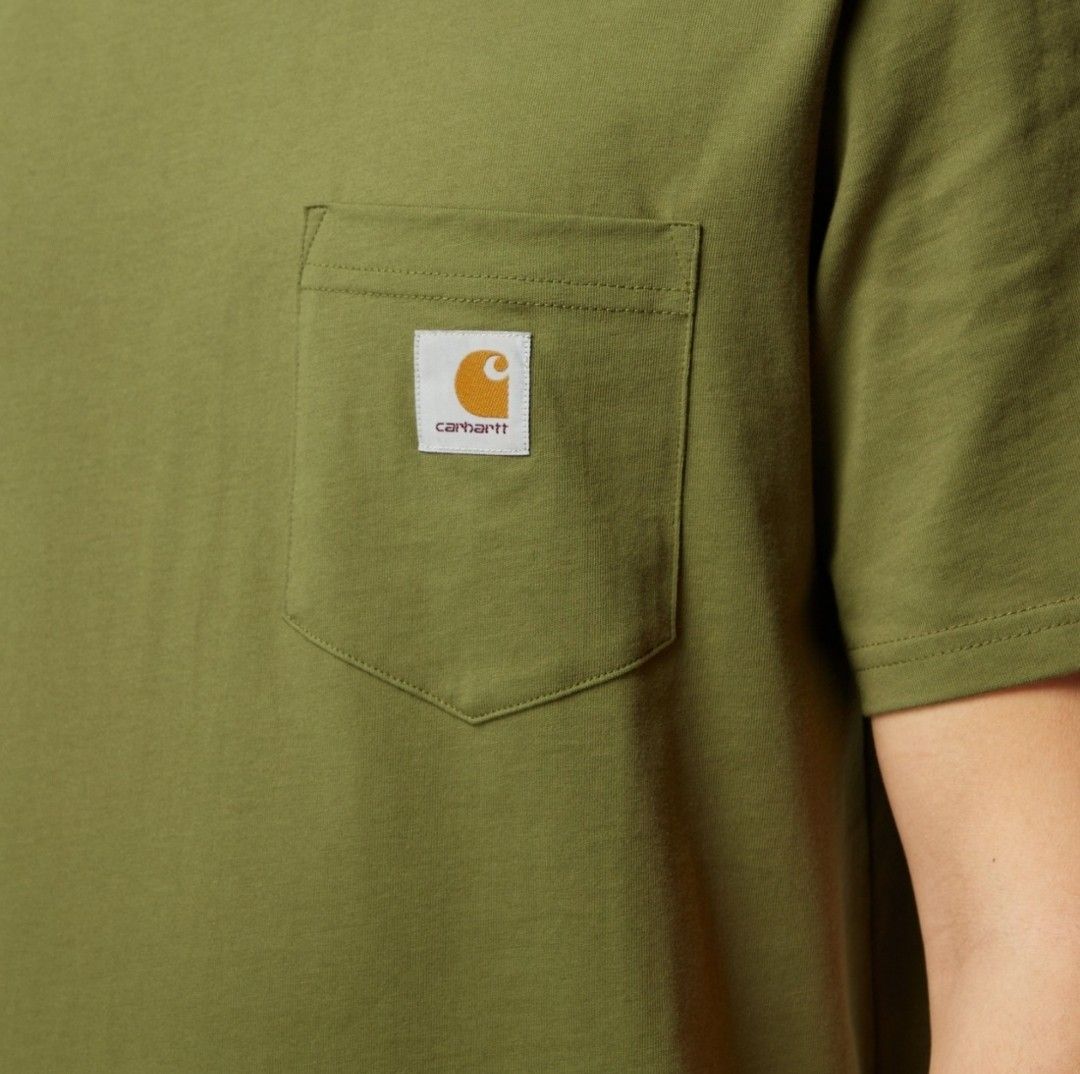 Carhartt WIP Work In Progress Pocket Tshirt size Small kicksxricky Men s Fashion Tops Sets Tshirts Polo Shirts on Carousell
