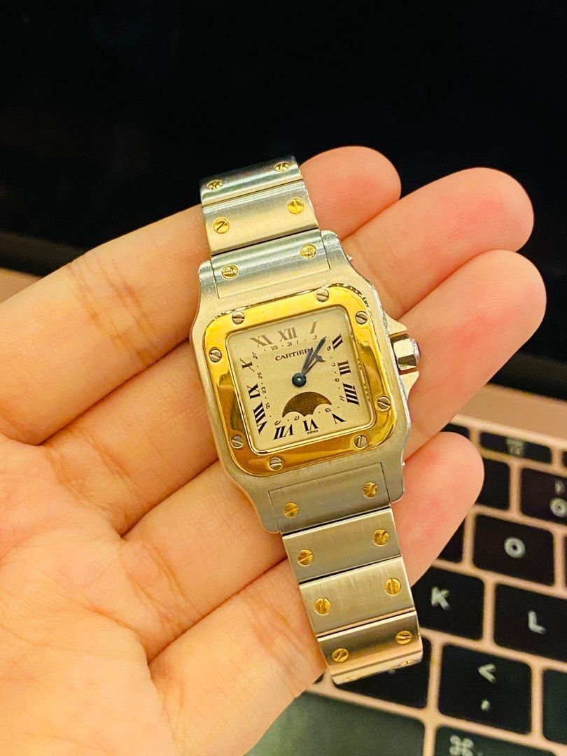 Cartier Santos Rare Moon phase Luxury Watches on Carousell