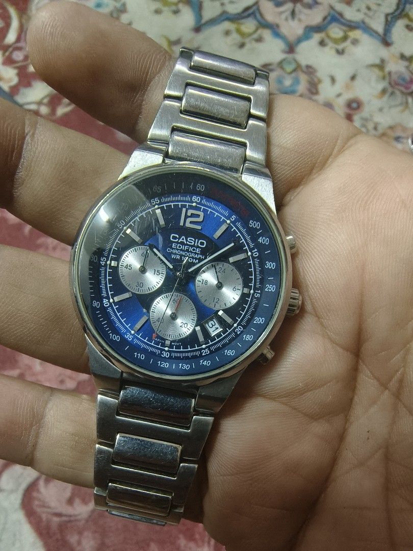 Casio edifice chronograph wr100m discount 2711