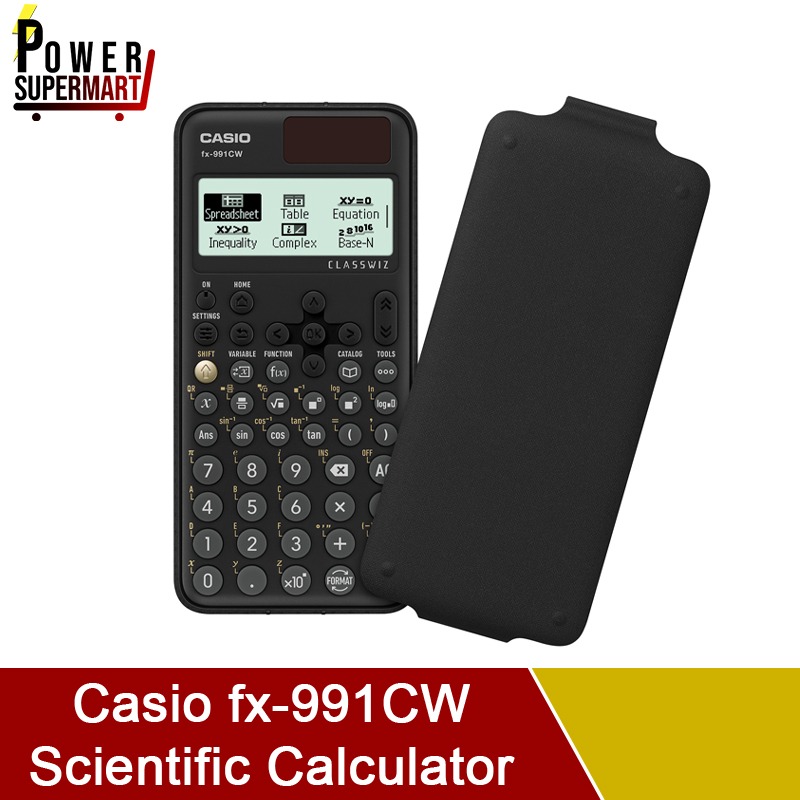 Casio fx-991CW Standard Scientific Calculator. 4-Gradation Display ...